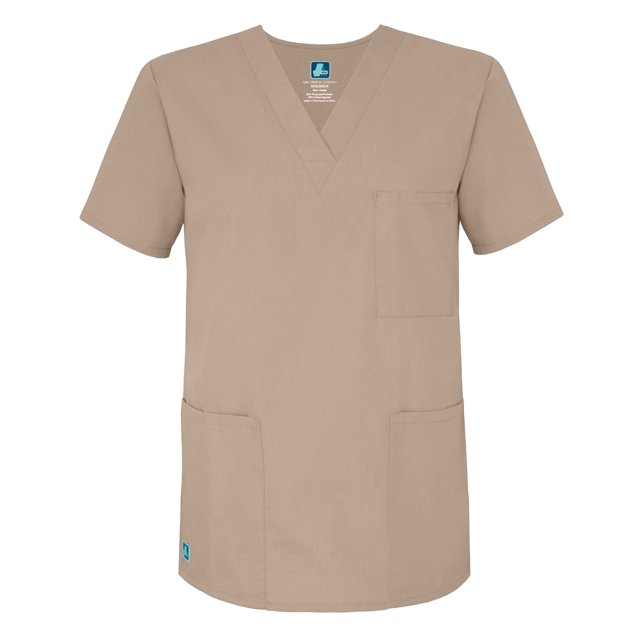 Adar Universal Unisex V-Neck Tunic 3 Pocket Scrub Top (Available in 39 Colors)