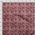 thumbnail image 4 of oneOone Viscose Jersey Maroon Fabric Abstract Floral Sewing Craft Projects Fabric Prints By Yard 60 Inch Wide, 4 of 4