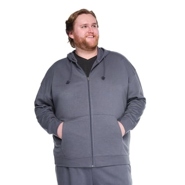 George Big Men's Full Zip Hoodie