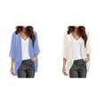 thumbnail image 1 of (2-Pack) Kcodviy Womens Solid Elegant Puff Sweaters for Sweaters Sleeve Cardigan Loose Cover Womens Long Sleeve Leopard Print Cardigan Up Casual Blouse Tops, 1 of 4
