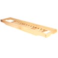 thumbnail image 3 of Multifunctional Bamboo Bathtub Tray Rack Wine Book Storage Shelf Shower Organizer Bathroom Supplies, 3 of 14