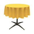 thumbnail image 1 of LA Linen TCpop51R-YellowDrkP47 Polyester Poplin Tablecloth, Dark Yellow - 51 in. Round, 1 of 2