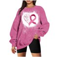 thumbnail image 1 of Penkiiy Chandail pour Femmes Mode Femmes Été Ample Imprimé T-Shirt à Col Rond Manches Longues Blouse Décontractée Rose Vêtements Y2K, 1 of 3