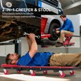 thumbnail image 4 of HOMCOM Tabouret Roulant 2-en-1 pour Automobile et Mécanicien de 330 Lb avec Coussinet, 4 of 10