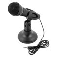 thumbnail image 1 of Unique Bargains PC Ordinateur Portable Mini 3.5mm Studio Support de Discours Microphone Micro Noir, 1 of 1