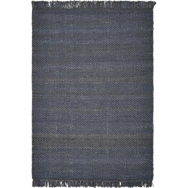 HomeRoots 353018 5 x 7 ft. Jute Navy Area Rug