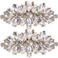 thumbnail image 1 of Miangastore 2pcs Shoe Clips Crystal Decorations Shoe Buckles Women Shoe Charms Decorations, 1 of 8