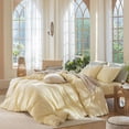 thumbnail image 3 of Bedding Duvet Cover Set Washed Cotton Linen Like Textu Breathable Durable Soft Comfy (Tannish Linen Grey Queen), 3 of 9