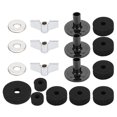 thumbnail image 1 of Cymbal Sleeve, Convenient To Use Long Service Life Not Easy To Damage PVC Material High Hat  Felt, For Most Drum Sets Professionals Drum Lovers Use Black, 1 of 8