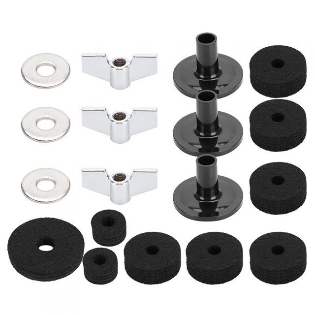 Cymbal Sleeve, Convenient To Use Long Service Life Not Easy To Damage PVC Material High Hat Felt, For Most Drum Sets Professionals Drum Lovers Use Black