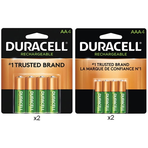 8 AA (2500 mAh) + 8 AAA (900 mAh) Duracell Rechargeable Battery Combo