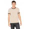 thumbnail image 1 of Bella-Canvas C3055 T-Shirt à Manches Courtes pour Hommes, Beige Chiné & Marron - Large, 1 of 1