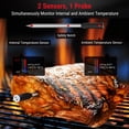 thumbnail image 3 of ThermoPro TempSpike 500FT Truly Wireless Meat Thermometer Bluetooth enabled with LED indicator, 3 of 6