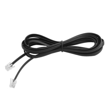 RJ12 Combiné Téléphonique 6P6C Récepteur Rallonge Ligne Fil Câble Noir 2,59 m Long