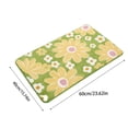 thumbnail image 3 of Rbaofujie Outdoor Patio Rug Bathroom Floor Mat Microfiber Inkjet Printing Bathroom Absorbent Foot Mat Bedroom Door Mat Non Slip Mat Flocked Carpet Chrysanthemum Pattern Bathroom Mat, 3 of 6