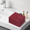 thumbnail image 4 of Fridja Super Soft Washcloths Towel Set 6 Pack, Solid Color Highly Absorbent Wash Cloth for Bathroom, Hotel, Spa and Kitchen, Multi-Purpose Hand Towels and Face Cloths 11.8'' x 27.5'', Brown, 4 of 4