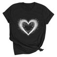 thumbnail image 1 of Meichang Chandails de la Saint-Valentin pour Femmes, T-Shirts Graphiques Mignons avec Cœur d'Amour, T-Shirts Décontractés à Manches Courtes, Hauts Tee à Col Rond, Coupe Ample, Chemisiers de la Saint-Valentin, 1 of 2