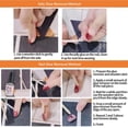 thumbnail image 4 of HLONK 24Pcs Gel Press on Nails  Gel French Long Fake Nails  Press on Tips With Glue  Rhinstone with Butterfly  NO.13, 4 of 5