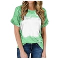 thumbnail image 1 of Mareep T-shirt pour Femmes P-2TG T-shirt pour Femmes 2024 Décontracté Ample et Confortable Dégradé Col Rond Manches Courtes T-shirt Hauts pour Femmes Liquidation, Cadeau, 1 of 6