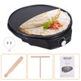thumbnail image 1 of Electric cake bell,Includes Wooden And Wooden And Batter Blintzes Includes Wooden Maker 1200w 50-210 1200w 50-210 Celsius Maker Maker 11 Inches Maker Roti Blintzes Includes Non-stick Pancake Roti, 1 of 6