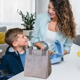 thumbnail image 4 of RKSTN Bento Box Water Proofing Aluminum Foil Insulated Lunch Box Bag, Handbag, Student Office Worker Lunch Box Bag Bento Box, 4 of 5