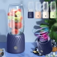 thumbnail image 3 of Bwiyojiz Home, Garden & Tools Gadgets Kitchen Dining Portable Blenders Juicer Machines for Shakes and Fruit USB Rechargeable with 6 Blades Handheld Sports Travel Outdoors, Gifts for Sister, White, 3 of 9