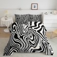 thumbnail image 1 of Erosebridal 3D Zebra Print Bedding Twin Comforter Set, Rustic Animals Down Comforter, Geometry Stripe Decor, Girls Women, 2pcs, 1 of 7