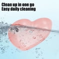 thumbnail image 4 of Heart-Shaped Dinner Plates 1-Pack - Dishwasher Microwave Safe Plastic Plates for Camping Kitchen, Unbreakable Lightweight Tableware, 4 of 8