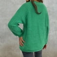 thumbnail image 5 of BVOFAR Chandails pour Femmes Grande Taille Couleur Unie Pulls Manches Longues Col Rond Hauts Décontractés Coupe Ample Chandail, 5 of 5