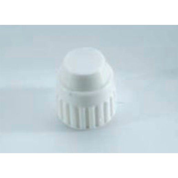 Elkhart Supply Fitting Plug/Fitting Cap 16859 Fitting Plug/Fitting Cap; Flair-It; 3/8 Inch Cap; White; Plastic; Single; With Barcoded