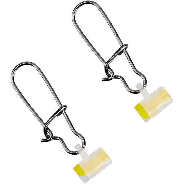 40Pcs Plastic Fishing Line Sinker Slides High Strength Sinker Slider Swivel Snap Kit Fishing Tackle with Duo-Lock Snap Freshwater Saltwater Quick Change Fishing Clips for Fishing