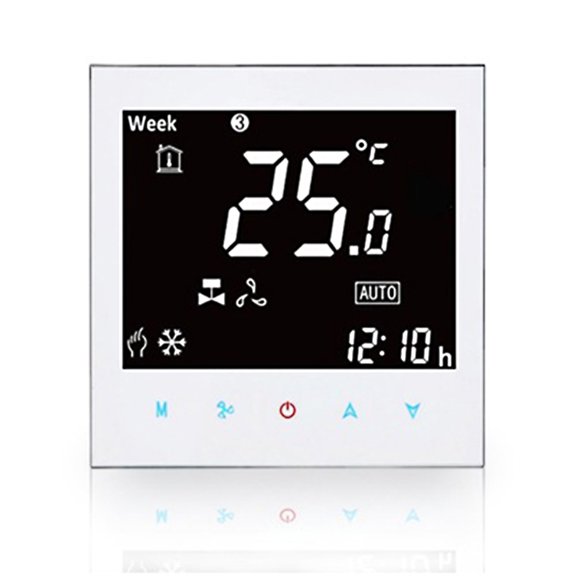 Thermostat BAC-2000ELZB Central Air Conditioning TUYA ZIGBEE Intelligent Constant Temperature LCD Screen 5-95 (℃) Wireless Controller Fan Coil Unit Smart Home Controller Panel