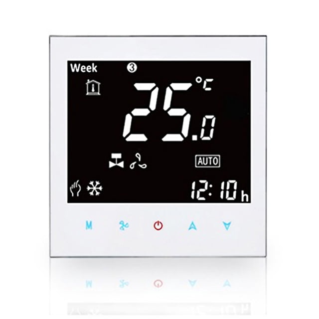 Thermostat BAC-2000ELZB Central Air Conditioning TUYA ZIGBEE Intelligent Constant Temperature LCD Screen 5-95 (℃) Wireless Controller Fan Coil Unit Smart Home Controller Panel