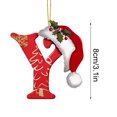 thumbnail image 3 of LSLJS 26 Letters Christmas Tree Decoration Pendant Christmas Tree Ornaments Personalized DIY Christmas Ornaments Christmas Decorations Xmas Tree Hanging Decor, 3 of 5