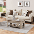 thumbnail image 3 of Yaheetech Table Basse à Plateau Relevable avec Compartiment Caché et Tablette Ouverte, Gris, 3 of 8