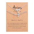 thumbnail image 1 of Fête du Canada Kcavykas Saison de Rentrée Scolaire, Ensemble Collier Bracelet Douze Constellations, 1 of 1