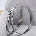 thumbnail image 2 of Maoww Women's Stainless Steel Big Circle Large Round Hoop Dangle Earrings Studs, 2 of 9