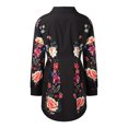 thumbnail image 5 of QTBIUQ Robe pour Femmes à la Mode avec Boutons, Couture, Manches Longues, Imprimée, Taille, Manches Lanterne, 5 of 5