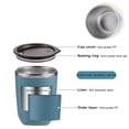 thumbnail image 3 of Binwennn Vintage Insulated Cups Glass Drinking Cups Small Wellness Tumbler Set 300ML Stainless Steel Insulated Coffee Mug Thermal Cup Men And Women Delicate Portable Cup, 3 of 3