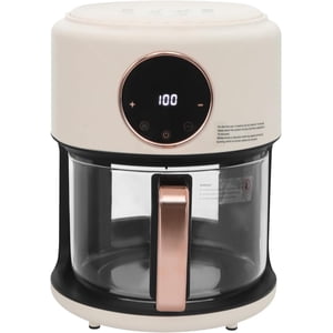 Viewable Airy Fryer,Transparent Glass Fry Bowl with 8 Preset Modes 31.5 Inch Power Cord Touchscreen Digital Display and Good Heat Dissipation Stainless Steel Grill Cylinder Air Fryer for Homes Etc