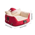 thumbnail image 3 of Iumwxz Pet Bed for Cats and Small Dogs Semi Enclosed Design with Removable Washable Cover 19.69 x 13.78 x 9.84 Inches Soft Inner Pad and Non Slip Base for Comfort and Security, 3 of 6