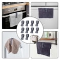 thumbnail image 3 of Bathroom Accessories Organizer Clamp Clips for Towels – Kitchen Shower Towel Holder and Rack Accessories for Hand Towels Oven Dishwasher Bathroom Rack and Stand 6PCS, 3 of 5