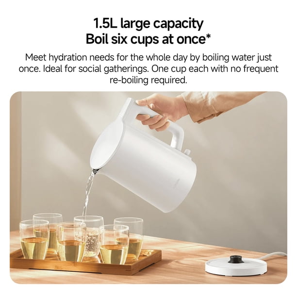 Xiaomi Electric Kettle 2 Lite – 1.5L Fast Boiling, 1000W