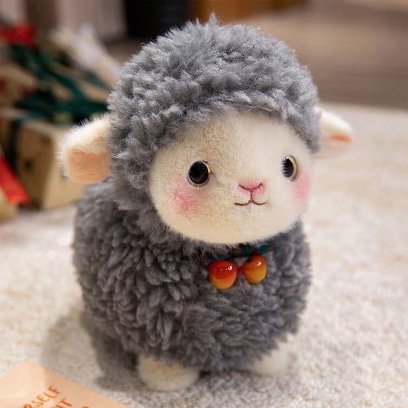 Cagogo Wool Plush SheepToy, Super Soft Stuffed Animal Doll, Fluffy Lamb Plushie forKids, Cute PlushToyforChildren, Comforting Companion Gift forGirlsandBoys, Small Plush Doll