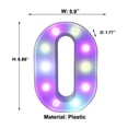 thumbnail image 3 of LiveSatisfy Clearance Colorful Light Up Letters, LED Letter Lights Marquee Letter Signs Battery Powered, Letter Lamp with Remote for Birthday Party Wedding Home Bar Christmas Decorations, 3 of 8