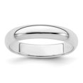 thumbnail image 1 of Bague Anneau Demi-Ronde Taille 6 en Argent Sterling 925 4 mm, 1 of 2
