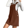 thumbnail image 2 of FcBaudy Camisole Sans Manches Robe Col en V, Robes d'Été pour Femmes, Robes pour Femmes Nouvelle Robe à Bretelles en Velours Côtelé Ample Robe à Bretelles pour Femmes, 2 of 7