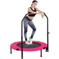thumbnail image 1 of Soozier Trampoline de Rebond 40 Pouces pour Adulte avec Poignée Ajustable, Rose, 1 of 10