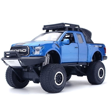 Boc 1/32 pour Mini Auto F150 Modèle de Voiture Tout-Terrain en Alliage Moulé sous Pression avec Musique à DEL Jouet pour Enfants