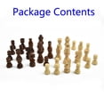thumbnail image 1 of 32pcs Wooden Carved Chess Pieces Hand Crafted Set 65mm King Size Toys Chess Game, 1 of 12